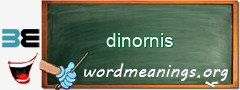 WordMeaning blackboard for dinornis
